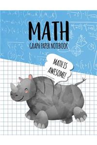 Math Graph Paper Notebook