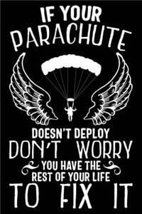 If Your Parachute Doesn't Deploy Don't Worry You Have the Rest of Your Life to Fix It
