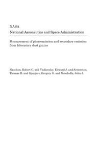 Measurement of Photoemission and Secondary Emission from Laboratory Dust Grains