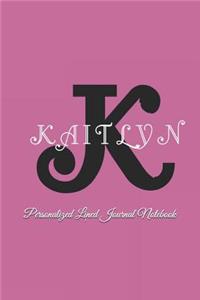 Kaitlyn Personalized Lined Journal Notebook