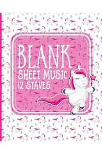 Blank Sheet Music - 12 Staves