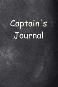 Captain's Journal Chalkboad Design