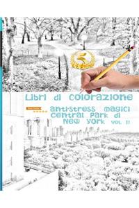 Libri Di Colorazione Anti-Stress Magici Central Park Di New York - Vol 2