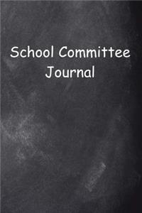 School Committee Journal Chalkboard Design