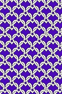 Bullet Journal Notebook Chained Hearts Pattern 4