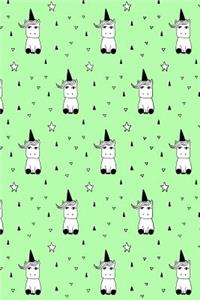 Bullet Journal Notebook Cute Little Unicorns Pattern 3