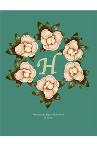 Manuscript Paper Notebook