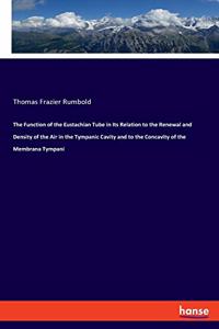 Function of the Eustachian Tube in Its Relation to the Renewal and Density of the Air in the Tympanic Cavity and to the Concavity of the Membrana Tympani