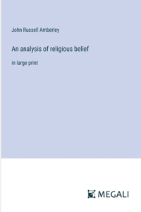 analysis of religious belief