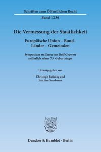Die Vermessung Der Staatlichkeit