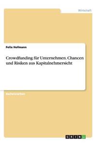 Crowdfunding für Unternehmen. Chancen und Risiken aus Kapitalnehmersicht