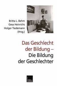 Das Geschlecht Der Bildung Die Bildung Der Geschlechter