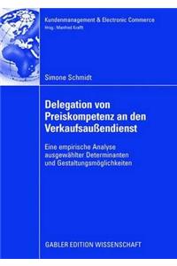 Delegation von Preiskompetenz an den Verkaufsaußendienst