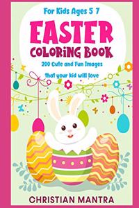 Easter Coloring Book For Kids ages 5-10