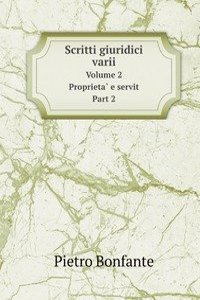 Scritti giuridici varii