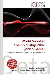 World Snooker Championship 2007 (Video Game)