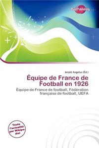 Quipe de France de Football En 1926
