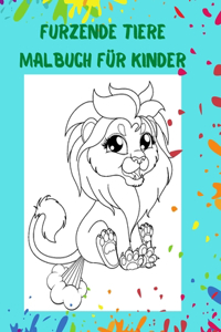 Furzende Tiere Malbuch für Kinder