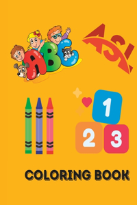 ASL ABC's 123's Coloring Book