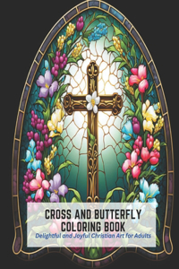 Cross and Butterfly Coloring Book