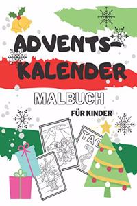 Adventskalender Malbuch für Kinder