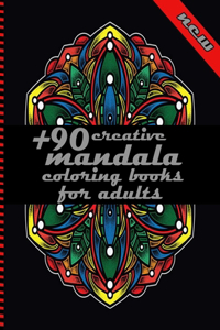 +90 creative mandala coloring books for adults