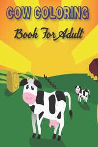 Cow Coloring Book For Adult