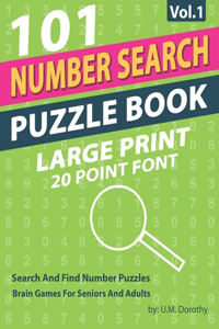Number Search Puzzle Book Large Print