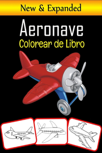Aeronave Colorear de Libro