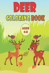 Deer Coloring Book Ages 4-8