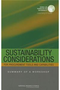 Sustainability Considerations for Procurement Tools and Capabilities