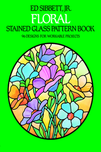 Floral Stained Glass Pattern Book