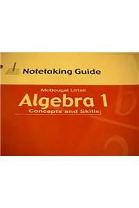 Holt McDougal Concepts & Skills: Notetaking Guide Transparencies Algebra 1