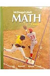 McDougal Littell Middle School Math Illinois: Student Edition Course 3 2008