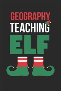 Christmas Notebook 'Geography Teaching Elf' - Geography Teacher Christmas 'Geography Teaching Elf' - Christmas Journal
