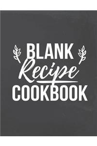 Blank Recipe Cookbook