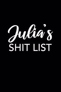 Julia's Shit List