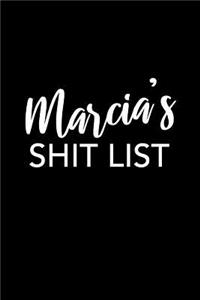 Marcia's Shit List