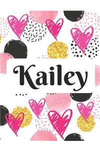 Kailey: Personalized Name Journal with Blank Lined Paper