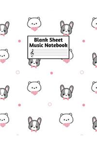 Blank Sheet Music Notebook