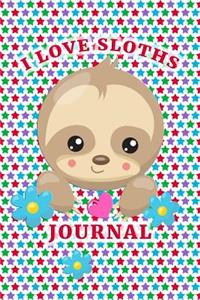 I Love Sloths Journal