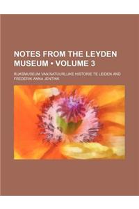 Notes from the Leyden Museum (Volume 3)