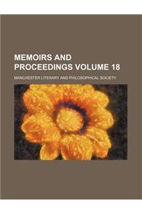 Memoirs and Proceedings Volume 18