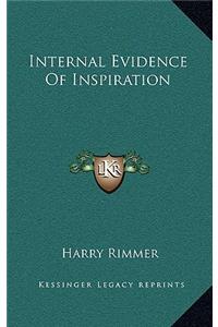 Internal Evidence Of Inspiration