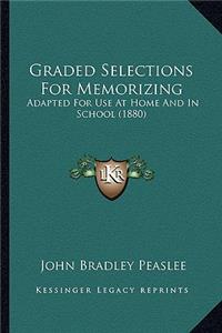 Graded Selections For Memorizing