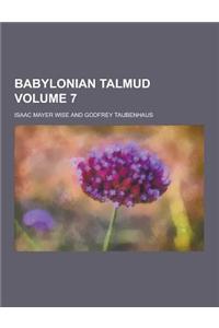 Babylonian Talmud Volume 7