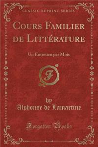 Cours Familier de Littérature
