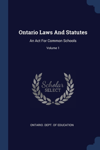 Ontario Laws And Statutes