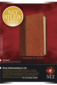 NLT Study Bible Personal Size Brown/Tan