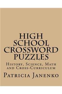 High School Crossword Puzzles (Larger Print)